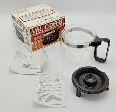 Compatible with cg, cj, dr, dw, jw, nc, pl, sk, and tf series coffee makers. Mr Coffee D4 4 Cup Replacement Carafe Black For Sale Online Ebay