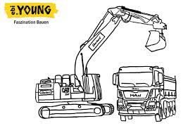 Ausmalbilder bagger kostenlos traktor tegning html sketch coloring page. Coole Ausmalbogen Auf Ebi Young