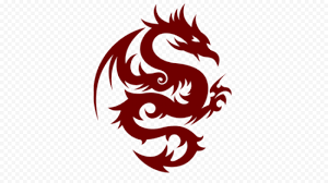Ouroborus (snake or dragon eating its own tail) snake. Tribal Red Dragon Tattoo Design Png Citypng