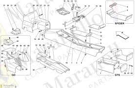 The f355's design resulted from 1,800 wind tunnel hours. 131 Tunnel Framework And Accessories Parts Diagram For Ferrari F355 B Gts Spider Mo 2 7 Maranello Classic Parts