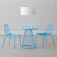 Mini Resonate Metal Play Table The Land Of Nod Balcony Table And Chairs Furniture Small Living Room Chairs