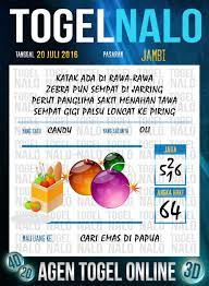 Prediksi Togel Online Live Draw 4d Togelnalo Jambi 20 Juli 2016 September 22 Agustus 27 Agustus