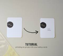 I continue to get so much love for these diy pl card videos! How To Print On Project Life Journaling Cards Using Your Home Printer Modern Memory Keeping All The Best