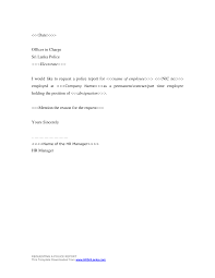 Free 43 examples of formal letter templates in ms word pdf. Http Www Hrsrilanka Com Phocadownload Resources Letter Templates Requesting 20a 20police 20report Pdf