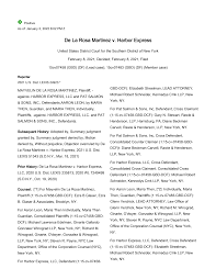 De La Rosa Martinez v. Harbor Express