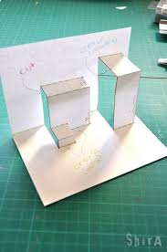 Open up the card, poke the sections you. Pop Up Tutorial 2 Asymmetric Box Fold Diy Pop Up Cards Pop Up Cards Pop Up Box Cards