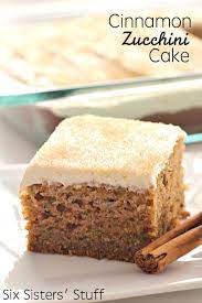 Cinnamon Zucchini Cake With Cream Cheese Frosting Recipe Dessert Recipes Zucchini Cakes Recipe Desserts