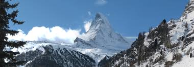.the matterhorn is a mountain on the border between switzerland and italy. Asisbiz Switzerland Italy Matterhorn Matterhorn Viewed From Zermatt 01