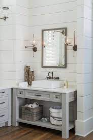 May 15, 2020 · sage design if you don't have quite enough space to handle shelves that jut out of the wall, consider recessed shelving, as in this modern bathroom by sage design. Home With Exposed Brick And Reclaimed Wood Interiors Home Bunch An Interior Des Bathroom Vanity Remodel Modern Farmhouse Bathroom Farmhouse Bathroom Vanity