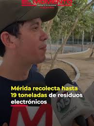 ♻️ Hasta 19 toneladas de reciclaje electrónico se recolectan en Mérida.  Raúl Escalante Aguilar, director de la Unidad de Medio Ambiente, destacó la  importancia de llevar computadoras, televisores y ...