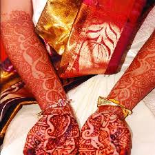 Mehndi Henna Design On The Hands Of A Hindu Bride Download Scientific Diagram