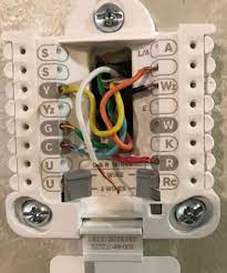 Guide to wiring connections for room thermostats. Replacing 7 Wire York Thermostat W Honeywell Rth6360d Doityourself Com Community Forums