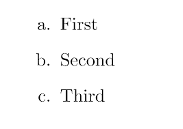 The international radiotelephony spelling alphabet, the full list of military letters. How Can I Get A List Starting With A B C Instead Of 1 2 3 Tex Latex Stack Exchange