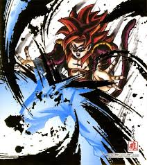 Goku Ssj4 Arte Shikishi De Dragon Ball Gt Dragones Dragon Ball Dragon Ball Gt