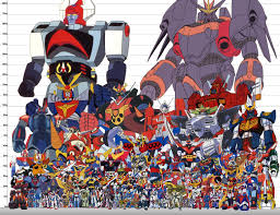 Insane Robot Size Chart Robots And Mechs Super Robot