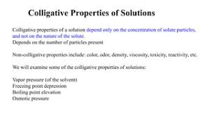 Solved A Solute, But Are Not Colligative Properties Are | Chegg.Com