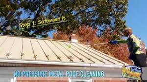 Gutters attach to the eaves two ways: Metal Roof Cleaning Standing Seam Metal Roof Cleaning Youtube