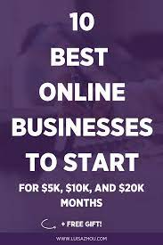 The Top 10 Online Businesses To Start Today 2021 Online Business Starting A Business Coaching Business
