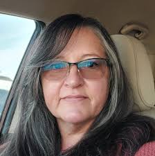 Knitting with yarn at the beach