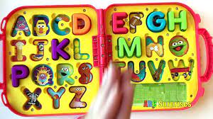Elmo song, english alphabet for baby. Elmo On The Go Letters Toy Alphabet Playset For Kids Learn Abc Puzzle With Surprise Sesame Street Video Dailymotion