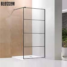 Looking for glass shower door? Half Frosted Glass Walk In Fixed Glass Shower Door Panel China Glass Shower Panel Shower Door Panel Made In China Com