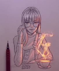 Luminous Pencil Portraits That Glow Art Drawings Art Drawings Sketches Sketches