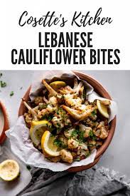 Lebanese Cauliflower Bites Arnabeet Cosette S Kitchen Recipe Lebanese Recipes Cauliflower Bites Recipes
