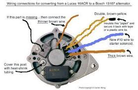 I would run the alt bat on your trad diagram from the alt directly to the solenoid, it needs to be 8 or 10 ga. Bosch Alternator Wiring Diagram Somfy Wiring Diagram Ezgobattery Yenpancane Jeanjaures37 Fr
