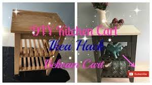 diy kitchen cart i ikea hack i bekvam cart