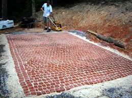 Make sure there is some slope to your patio area to avoid puddling rainwater. How To Install A Cobblestone Patio How Tos Diy