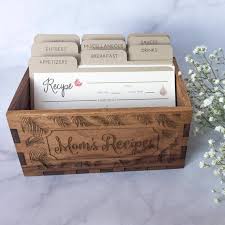 Mom S Recipes Recipe Box With Dividers Tropical Ferns Recipe Box Dividers Recipe For Mom Recipe Box