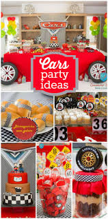 Cars Disney Birthday Cars Party In A Double Celebration The Passion Of Father And Son Catch My Party Cars Birthday Party Disney Cars Theme Birthday Party Disney Cars Birthday