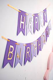 Purple Lavender Gold Birthday Banner Happy Birthday Banner Etsy Purple Birthday Party Gold Birthday Banner Birthday Decorations