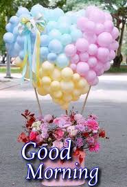 Pin By Hambloch Moni On Good Morning Photos Valentines Balloons Decorations Happy Birthday Flower Balloon Flowers