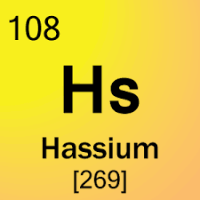Hassium Is A Chemical Element With Symbol Hs And Atomic Number 108 Named After The German State Of Hesse It Is A Synthetic Element An Element That Can Be Cre
