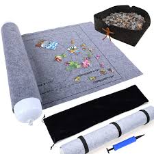 Buy jigsaw storage and get the best deals at the lowest prices on ebay! Jigsaw Puzzle Roll Up Mat For Jigsaw Puzzles Saver And Storage Store And Transport Puzzle Blanket For Up To 1500 Pieces 46 X 26 Play Mat Puzzles Travel Storage Bag Gray Buy Online
