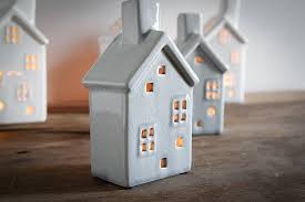 Handmade Vintage Porcelain House Candle Holder Joopzy