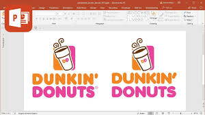 Dunkin donuts coloring pages thekindproject; How To Create Dunkin Donuts Logo In Microsoft Powerpoint Tutorial Youtube