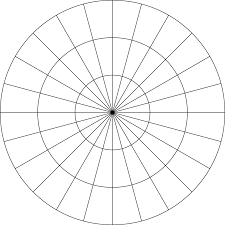 Polar Grid In Degrees With Radius 3 Mandala Coloring Pages Mandala Design Art Dot Art Painting