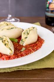 Vegan Stuffed Shells With Chickpea Ricotta Recipe Vegan Stuffed Shells Vegan Pasta Dish Vegetarian Vegan Recipes