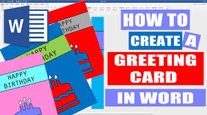 Maybe you would like to learn more about one of these? How To Create A Greeting Card In Word Tutorials For Microsoft Word Youtube