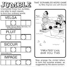 Create your own custom word scramble printables with this word scramble puzzle generator. Word Jumbler