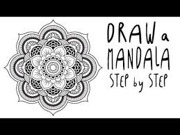 How To Draw A Mandala Step By Step For Beginners Easy Youtube Easy Mandala Drawing Simple Mandala Mandala Drawing