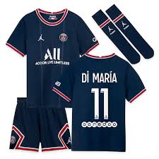 08/05/2021 às 11:11 neymar renova com psg até 2025: Paris Saint Germain X Jordan Home Stadium Kit 2021 22 Little Kids With Di Maria 11 Printing