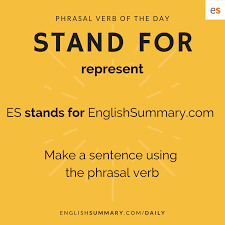 Stand For Meaning In English And Examples English Vocabulary Words Learn English Words English Words