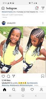 Pin By Veronica On Kids Braided Hairstyles Baby Girl Hairstyles Little Black Girls Braids Cute Hairstyles For Kids