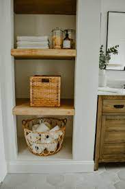 Bathroom closet shelves illustrations & vectors. How To Transform A Linen Closet To Open Shelving House On Longwood Lane