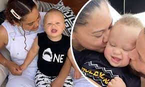 He's better than steph curry to me. Ayesha And Stephen Curry Celebrate Son Canon S First Birthday He S So Calm And Flirtatious Daily Mail Online