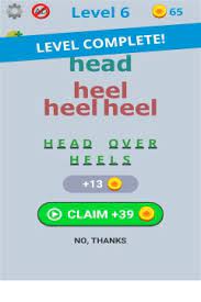 This game has become very popular these days. Dingbats Level 6 Answers