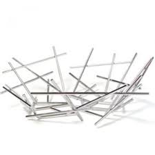 Has been added to your cart. Alessi Stainless Steel Cactus Fruit Bowl From Black By Design